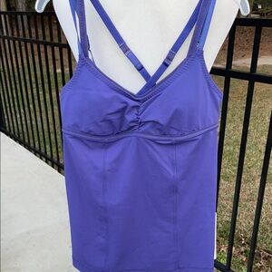 Lululemon Athletica Warrior 1 Padded Tank Top Adjustable Straps